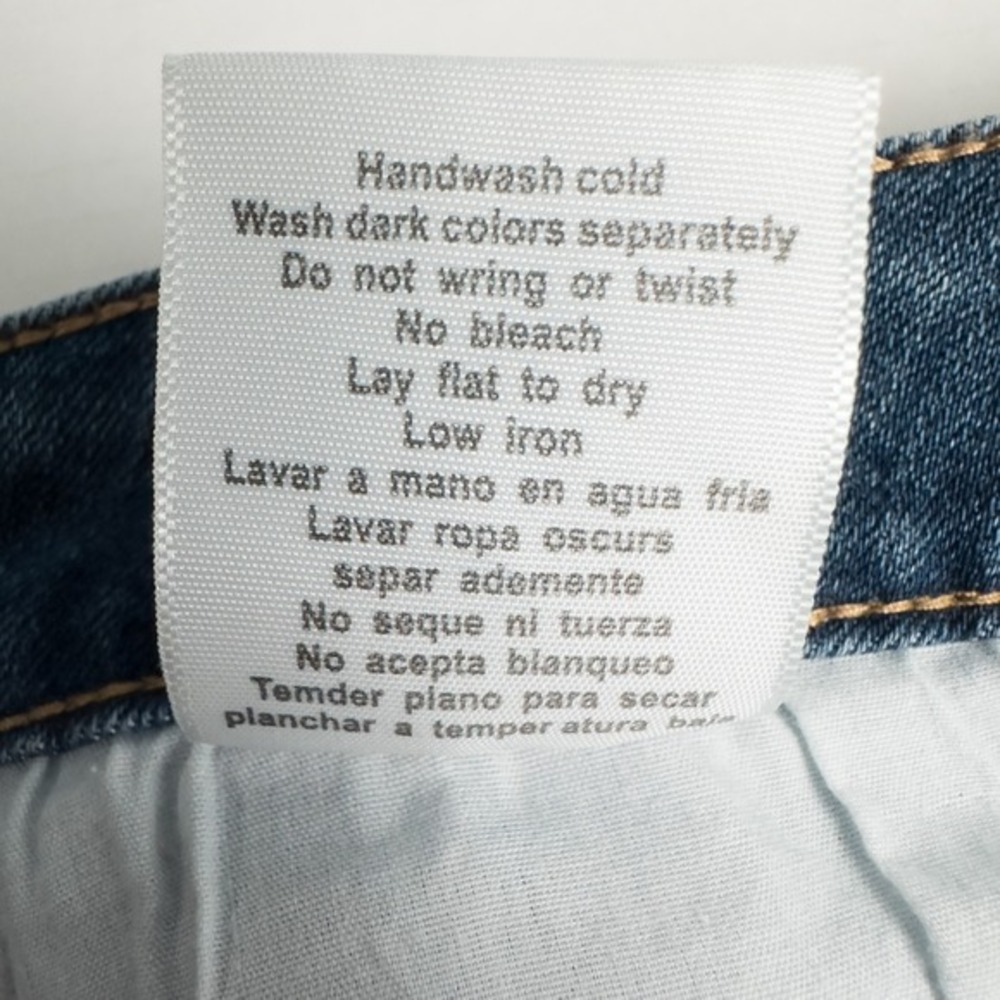 Judy Blue Plaid Cuff Slim Fit Jeans Womens 11/30 Mid Rise Medium Wash Distressed - Picture 14 of 14